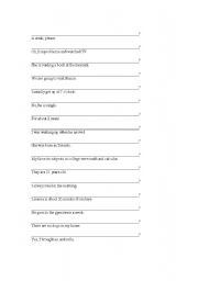 English worksheet: how to make questions
