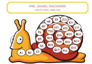 MR SNAIL DECODER - writing, spelling and reading in one activity!
