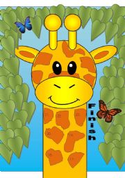 Giraffe Gameboard with Poem Dictaction Activity (Matching Cards Available in Another File)