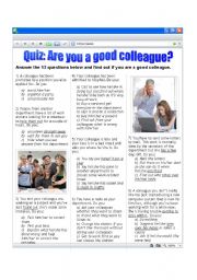 Quiz: Are you a good colleague?