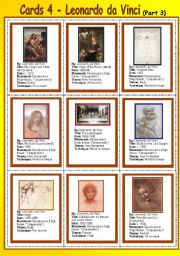 Cards 4 - Leonardo da Vinci  (part 3)