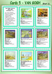 Cards 5 - Van Gogh  (Part 1)