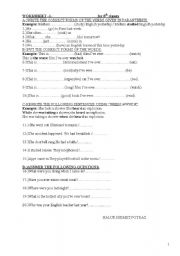 English worksheet: worksheet