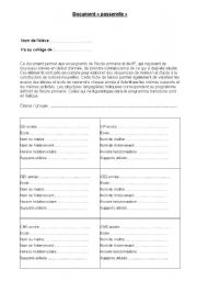 English worksheet: grading students skills