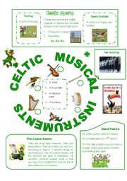 Ireland, part2 (out of 2), Celtic musical instruments and sports, the Leprechauns and St Patricks Day