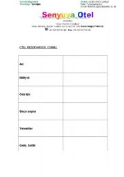 English Worksheet: Complete a form