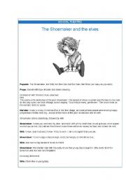 English Worksheet: The shoemaker and the elves