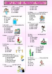 PAST SIMPLE or PRESENT PERFECT TEST