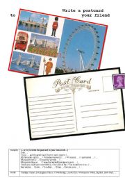 Write a postcard from London