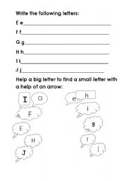 English Worksheet: Alphabet