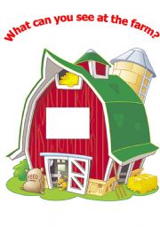 English Worksheet: What can you see at the farm? Part1/2