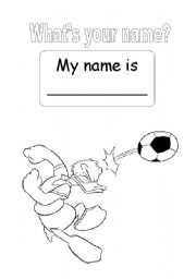 English Worksheet: whats your name