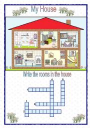 English Worksheet: My House