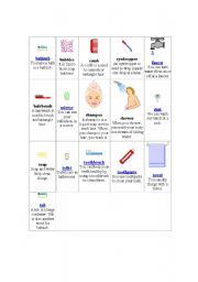 English Worksheet: bathroom