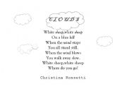 English worksheet: Clouds- rhyme