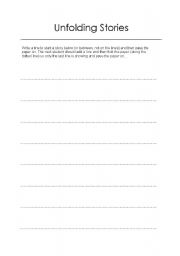 English Worksheet: Unfolding Stories