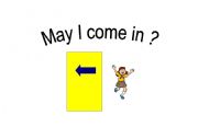 English worksheet: May i come in