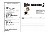 English Worksheet: What time is it?