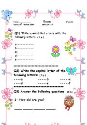 English Worksheet: a useful worksheet for kids