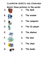 Classroom objects and commands