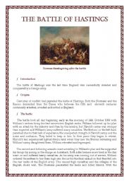 The Battle of Hastings - Summary