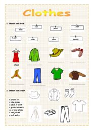 Clothes - ESL worksheet by stainboy76