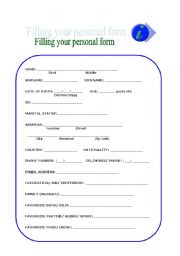 Filling forms