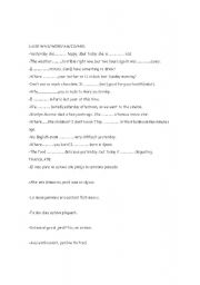 English Worksheet: past to be