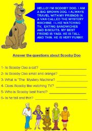 Scooby doo reading comprehension