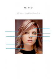 English worksheet: Parts of my face