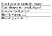 English Worksheet: Classroom comands