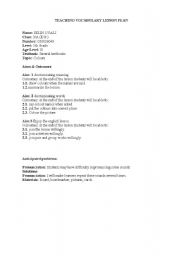 English worksheet: Pronunciation full lesseon plan about  /ae/
