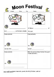 English Worksheet: Moon Festival