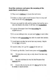 English Worksheet: Outlandish Look Into My Eyes lesson plan