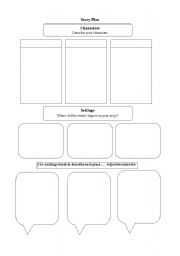 English Worksheet: Story Planner 