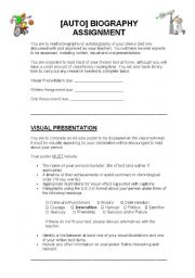 autobiography comprehension worksheets pdf