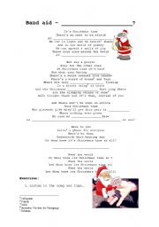 English worksheet: Do they know its christmas time