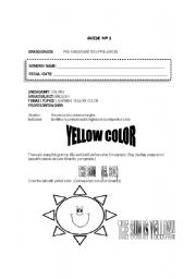 English worksheet: Yellow Color!
