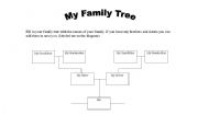 English Worksheet: Family Tree