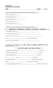 English worksheet: Health