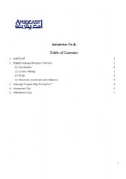 English worksheet: Public_Classes_Instructor_Pack_REVISED.doc