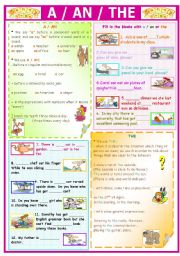 A An The For Young Learners Esl Worksheet By Abut