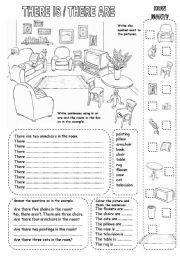 there is there are esl worksheet by kamilam