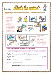 what´s the matter? worksheets