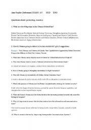 English Worksheet: question about Obama