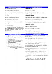 English worksheet: some rules 