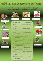 WHAT DID MICKEY MOUSE DO LAST WEEK?
