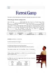Forrest Gump - analysing some excerpts from the DVD