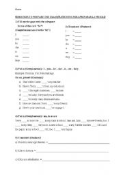 English worksheet: (to) be and personal pronouns 2