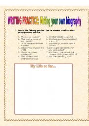 Guided Writing: Autobiography